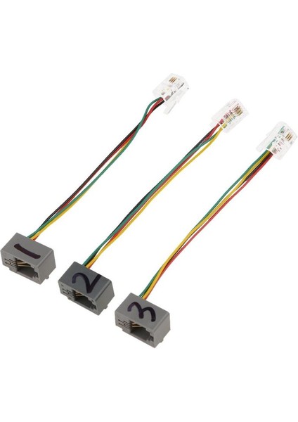 Rj9 4P4C Erkek Fiş 3.5mm Dişi Jak Kulaklık Ses Telefon Dönüştürücü Adaptör Uzatma Kablo Tel Kablosu/ (Yurt Dışından)