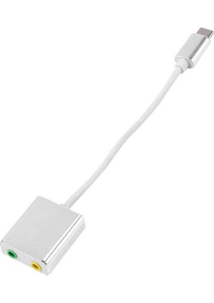 Konektör Tipi C Kablo Ses I Ayırıcı Harici Adaptör Kulaklık USB Ses I Harici Adaptör ile 3.5mm Dişi (Yurt Dışından) modelleri