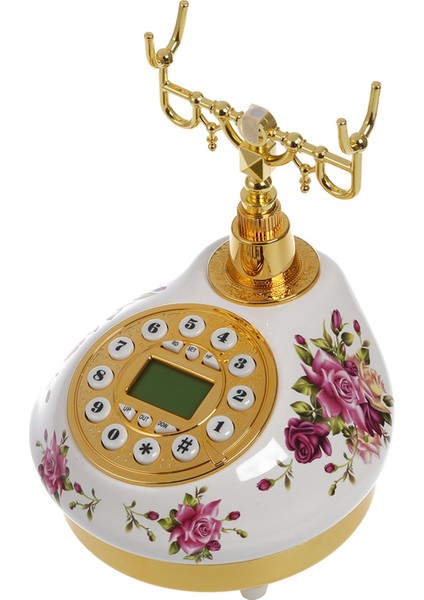 Retro Vintage Antik Stil Çiçek Seramik Ev Dekor Masa Telefon Telefonu (Yurt Dışından) indirimleri