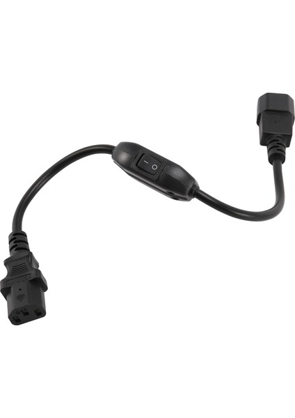 Özel Pdu Ups Güç Kablosu Kablosu, Iec 320 C14 - C13, Açma/kapama Anahtarlı 30CM Siyah (Yurt Dışından)