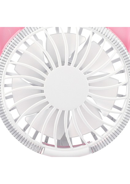 Renkli Mini USB Şarj Edilebilir Hava Soğutma Kedi Şekli Fan Masa Fanı Seyahat Ev Öğrenci Yurdu Taşınabilir Masaüstü Ofis Fanı (Pembe) (Yurt Dışından)