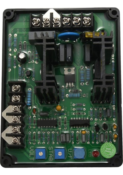 GAVR-20A Av Evrensel Fırçasız Otomatik Voltaj Regülatör Modülü Avr Jeneratör 220/400VAC Frekans Koruması Emi Bastırma (Yurt Dışından)