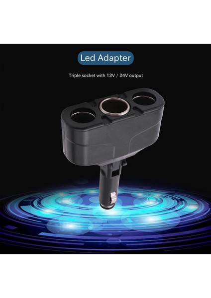 3 Yollu Soket Araç Çakmak Splitter LED Adaptör (Yurt Dışından) modelleri
