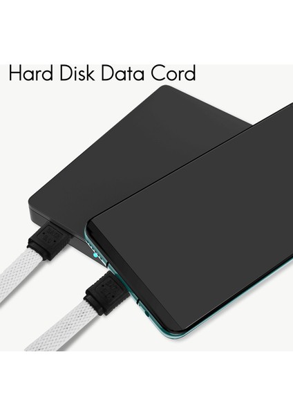 50 cm Sata 3.0 Iıı Sata3 7pin Veri Kablosu 6 Gb/s SSD Kabloları Naylon Kollu Premium Sürüm ile HDD Sabit Disk Veri Kablosu (Beyaz) (Yurt Dışından) fiyatları
