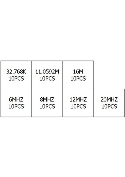 70 Adet 32.768K 20MHZ Kristal Osilatör Elektronik Kiti (Yurt Dışından)