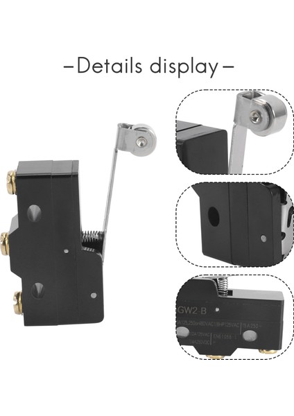 Panel Montajlı Uzun Menteşe Makaralı Kol Ac Dc Temel Mikro Anahtar Z-15GW2-B (Yurt Dışından)