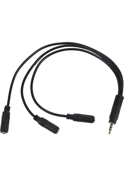 3,5 mm Stereo Ses Dağıtıcı Kablo Altın Kaplama 3,5 mm (1/8 Inç) Trrs Stereo Fiş Erkek - 3 x 1/8 Inç 3,5 mm Stereo Jak Dişi 1 Giriş 3 Çıkış Stereo Ses Aux Ayırıcı Kablo (Yurt Dışından) modelleri