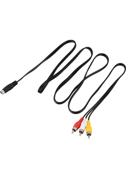 1.5m 4.9ft 3 Rca Erkek - 4 Pin S-Video Erkek Tv Pc Dönüşüm Kablosu (Yurt Dışından)