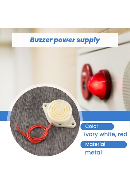 Bip Sesi Ac 220V Sesli Uyarı Kablolu Güç Kaynağı 2 Alarm Çarkı (Yurt Dışından)