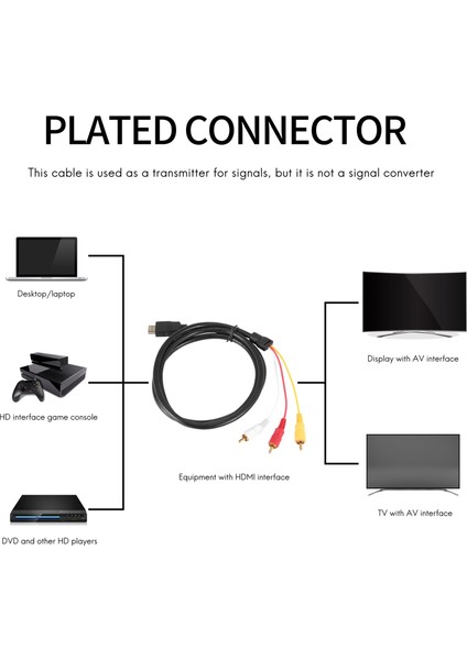 1,5 M Uyumlu Video Video 3 - Rca Kablosu Av Hattı Video ve Av Kablosu Adaptörü Sarı (Yurt Dışından) modelleri