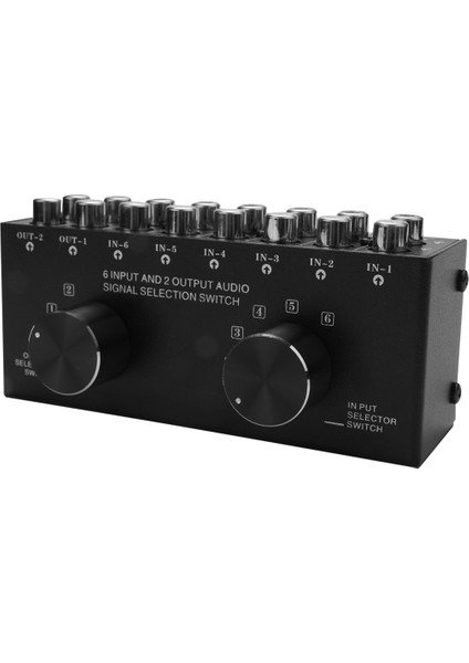 Switcher 6 Giriş 2 Çıkış Veya 2 Giriş 6 Çıkış Kulaklık Hoparlör Anahtarlayıcı Stereo Sinyal Seçimi Anahtarlayıcı, Arayüz Rca Tasarımlı Manuel Anahtarı Benimser (Yurt Dışından) fiyatları