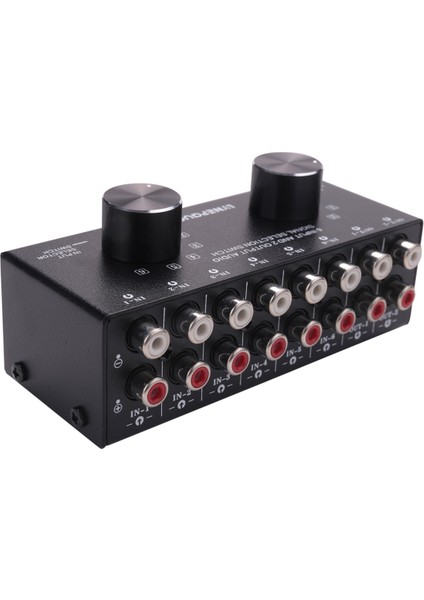 Switcher 6 Giriş 2 Çıkış Veya 2 Giriş 6 Çıkış Kulaklık Hoparlör Anahtarlayıcı Stereo Sinyal Seçimi Anahtarlayıcı, Arayüz Rca Tasarımlı Manuel Anahtarı Benimser (Yurt Dışından) fırsatları