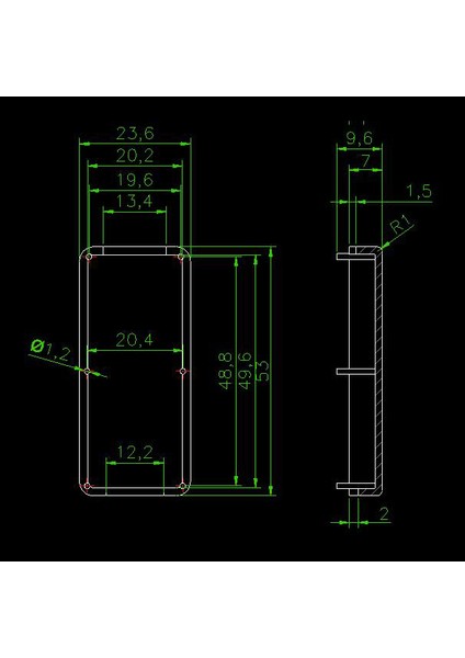USB Stick Plastik Kutu Elektronik Muhafaza USB Flash Sürücü Muhafazası Plastik Bağlantı Kutusu (Yurt Dışından)