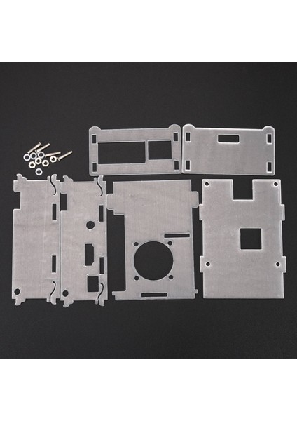 3 Model B+(Plus) Akrilik Kılıf Şeffaf Kutu Kapak Kabuk + Soğutma Fanı+Alüminyum Isı Emici 3 Model B+/b Için (Yurt Dışından) indirimleri