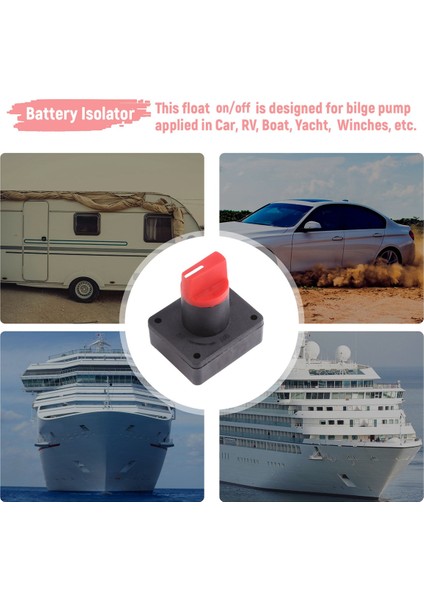 Anahtar Güç Bağlantısını Kesme Anahtarı Döner Izolatör Kesme Anahtarı Araba Tekne Deniz Van Kamyon Rv Atv Karavan (Tip J 1 Adet) (Yurt Dışından) indirimleri