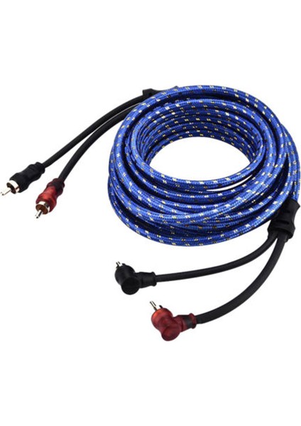 5 M 2 Rca 2 Rca Fiş Araba Stereo Ses Kablosu Amplifikatör Örgülü Alet (Yurt Dışından) fiyatları