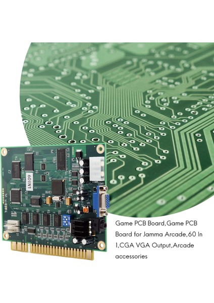60 In 1 Klasik Oyun Pcb I Jamma Arcade Oyun Makinesi Dikey Video Cga VGA Çıkışı Masa Üstü Jetonlu Arcade Aksesuarları (Yurt Dışından)