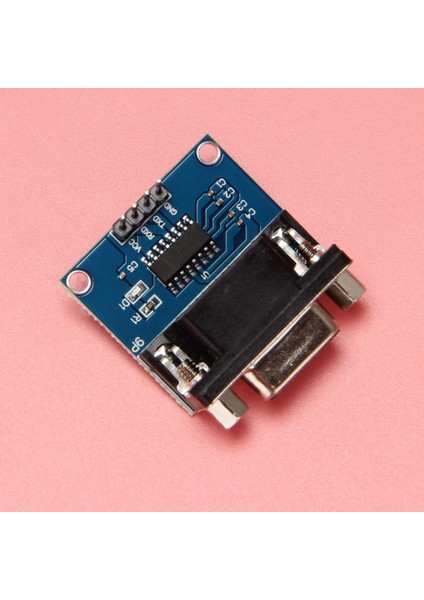 MAX3232 RS232 Seri Bağlantı Noktasından Ttl Dönüştürücü Modülüne Db9 Konektörü W/4 Atlama Kablosu (Yurt Dışından)