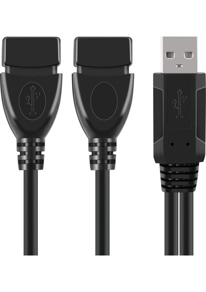 USB 2.0A Erkek Auf 2 Çift USB Dişi Jak Y Splitter Verteiler Adaptör Kablosu (Yurt Dışından)