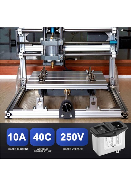 Lehim Pabucu Terminalleri Iec 320 C14 Emı Filtresi + Tekne Anahtarı + Sigorta Tutucu (Yurt Dışından)