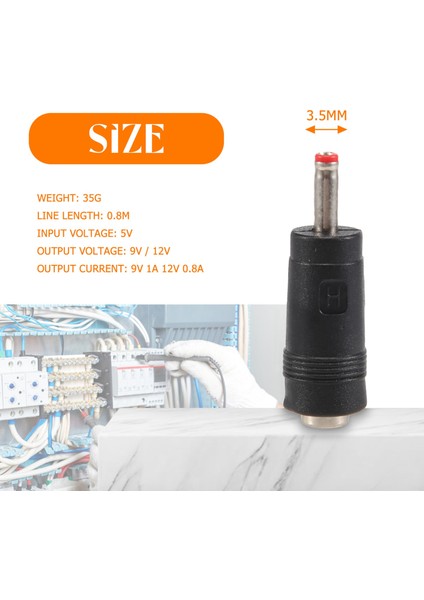 USB Güçlendirme Kablosu 5V 9V'A Kadar Adımlı 12V Ayarlanabilir Gerilim Dönüştürücü 1A Anahtarlı ve LED Voltmetre Ekranlı Yükseltici Volt Trafo Dc Güç Regülatörü (Yurt Dışından)