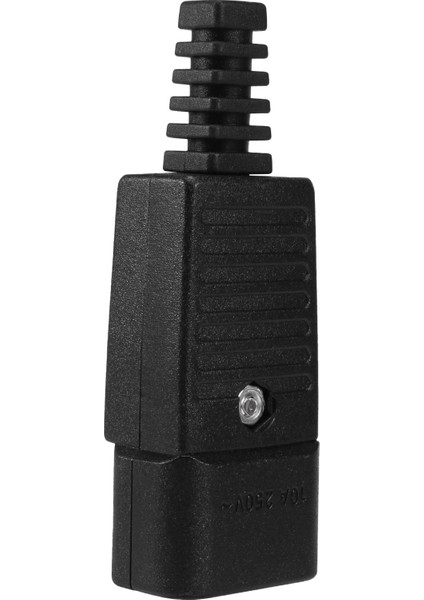 Siyah IEC-320 C14 Erkek Fiş Ac Güç Girişi Soket Konnektörü 250V 10A (Yurt Dışından)