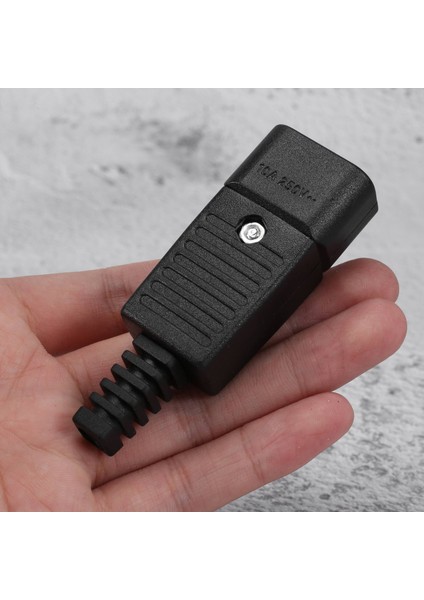 Siyah IEC-320 C14 Erkek Fiş Ac Güç Girişi Soket Konnektörü 250V 10A (Yurt Dışından)