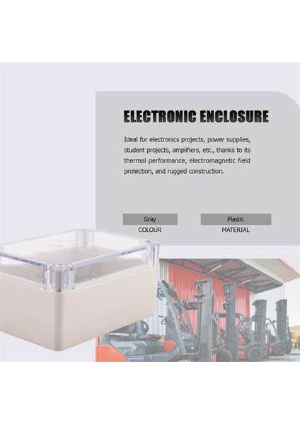 Şeffaf Kapaklı Plastik Elektronik Proje Bağlantı Kutusu 100 x 68 x 50MM (Yurt Dışından)