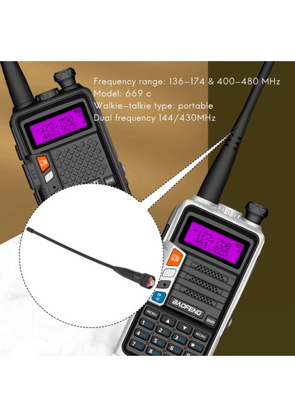 Sma Dişi Vhf/uhf Çift Bantlı Iki Yönlü Radyo Anteni Uv-5r Gt-3tp UV-82HP Uv-5x -5r Plus -888S H777 (Yurt Dışından) modelleri