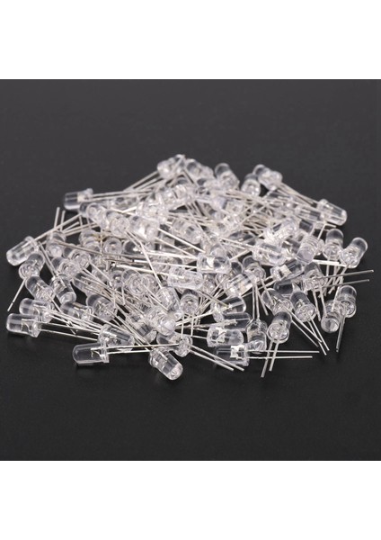 100 Adet 5mm Beyaz LED Diyot Işıklar Dc 3V 20MA Ampul Lambalar Elektronik Bileşenler Işık Yayan Diyotlar (Yurt Dışından)