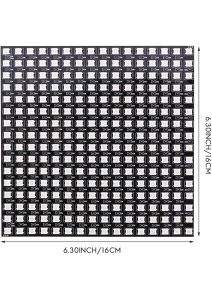 WS2812B LED Rgb Esnek Piksel Panel 16X16 Bireysel Adreslenebilir Panel Işığı LED Modül Ekranı (Yurt Dışından)