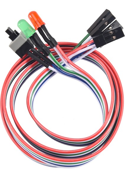 20 Adet 65 cm Ince Atx Pc Güç Kablosu Anahtarı Açma/kapama/sıfırlama HDD LED Işık Bilgisayar Anaı Için (Yurt Dışından) fiyatları