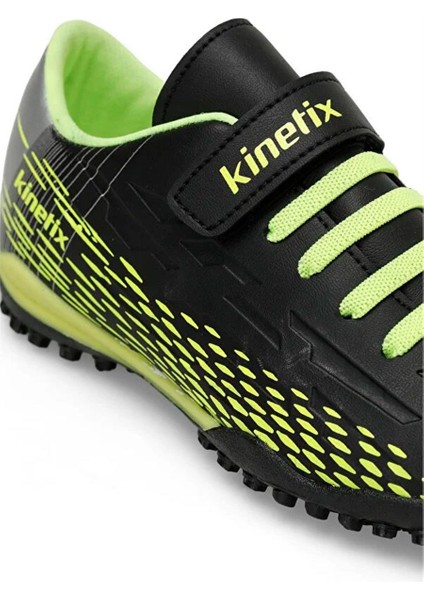 Breton J Turf 3Pr Siyah Neon Sarı Filet Erkek Çocuk Futbol Halısaha Ayakkabı