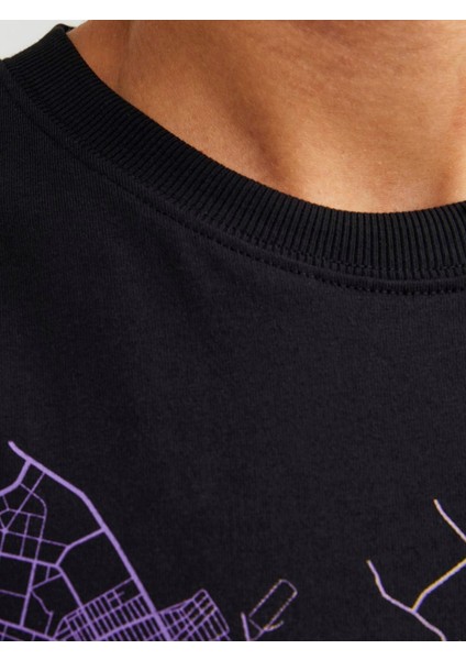 Jcomap Logo Erkek Siyah T-Shirt 12252376-Black indirimleri