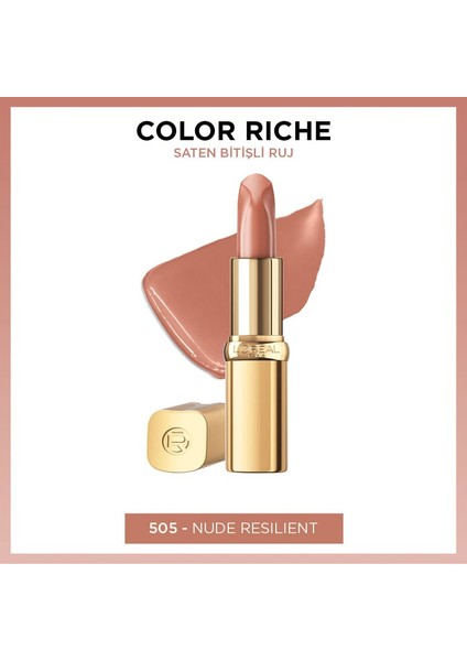 L'Oréal Paris Color Riche Nude - Saten Bitişli Ruj No: 505 Resilient