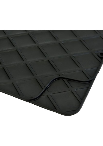 Ford Focus 3 Havuzlu Universal 3D Paspas Havuzlu Pufi Diamond Siyah modelleri