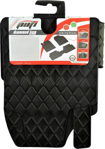 Mitsubishi Space Star 3D Havuzlu Universal Paspas Pufi Diamond Siyah fiyatları