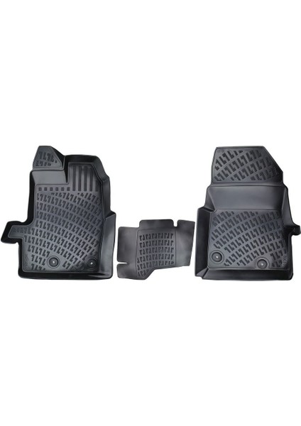 Rizline Ford Uyumlu Transit Custom (Kapalı Kasa Manuel ) 2012-2022 3D Havuzlu Paspas Parça