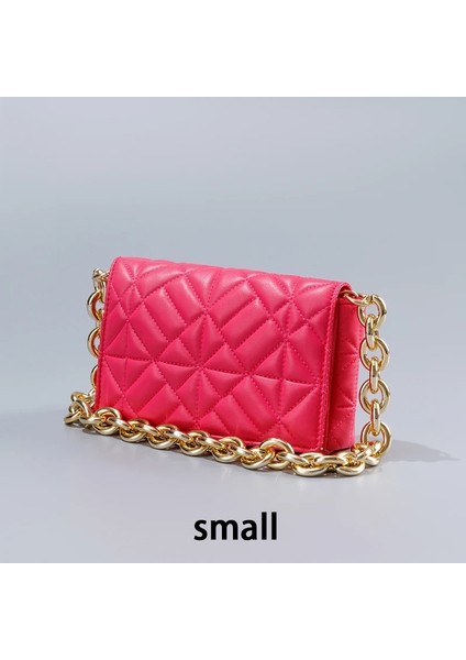 Esmer Şeker Tarzı Metal Zincir Vintage Zincir Kadın Çantası Yumuşak Deri Ed Omuz Çantaları Yeni Moda Tasarım Postacı Çantaları Yumuşak Flap Kadın Çanta Etiket Yok (Yurt Dışından) fiyatları