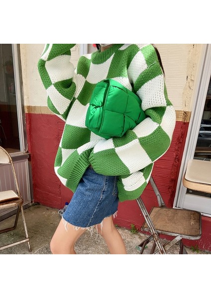 Yeşil B Tarzı Dokuma Pamuklu Kadın Omuz Çantası Tasarımcı Yastıklı Uzay Kadınlar Için Crossbody Çanta Pamuklu Ped Kare Çanta Moda Çanta Yeni (Yurt Dışından) indirimleri