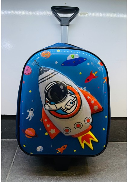 Çocuk Anaokulu Çekçek Çanta Astronot Roket