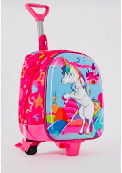 Kız Çocuk Pembe Unicorn Çekçekli Çanta fiyatları