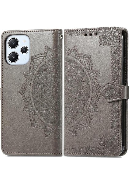 Redmi 12 4g Için Kılıf Deri Kılıf Kapak Çevirin Basit Iş Zarif (Yurt Dışından)