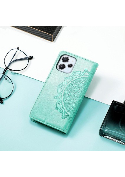 Redmi 12 4g Için Kılıf Deri Kılıf Kapak Çevirin Basit Iş Zarif (Yurt Dışından)