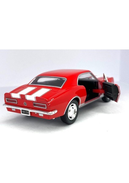 1967 Chevrolet Camaro Z/28 (Şeritli) - Çek Bırak 5inch. Lisanslı Model Araba, Oyuncak Araba 1:37