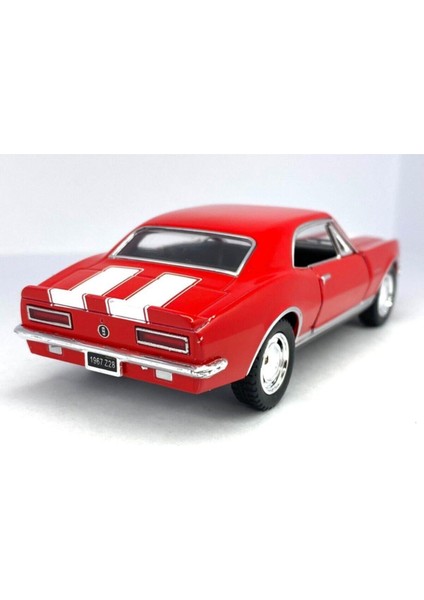 1967 Chevrolet Camaro Z/28 (Şeritli) - Çek Bırak 5inch. Lisanslı Model Araba, Oyuncak Araba 1:37