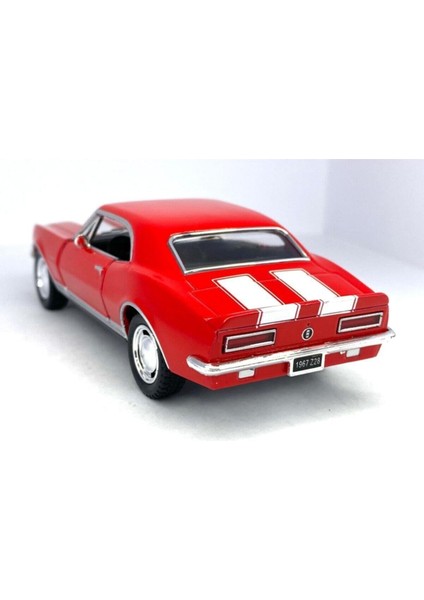 1967 Chevrolet Camaro Z/28 (Şeritli) - Çek Bırak 5inch. Lisanslı Model Araba, Oyuncak Araba 1:37