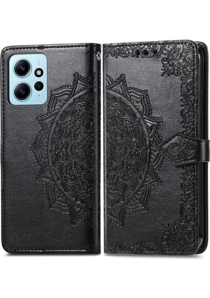 Redmi Not 12 Için Kılıf 4g Darbeye Basit Iş Deri Kılıf Desen (Yurt Dışından)