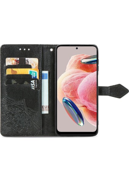 Redmi Not 12 Için Kılıf 4g Darbeye Basit Iş Deri Kılıf Desen (Yurt Dışından)