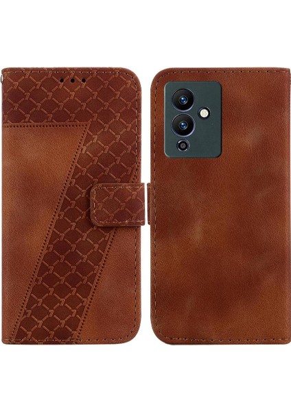 Infinix Not 12 5g Kabartmalı Desen Flip Folio Kapak Kartı Için Telefon Kılıfı (Yurt Dışından)